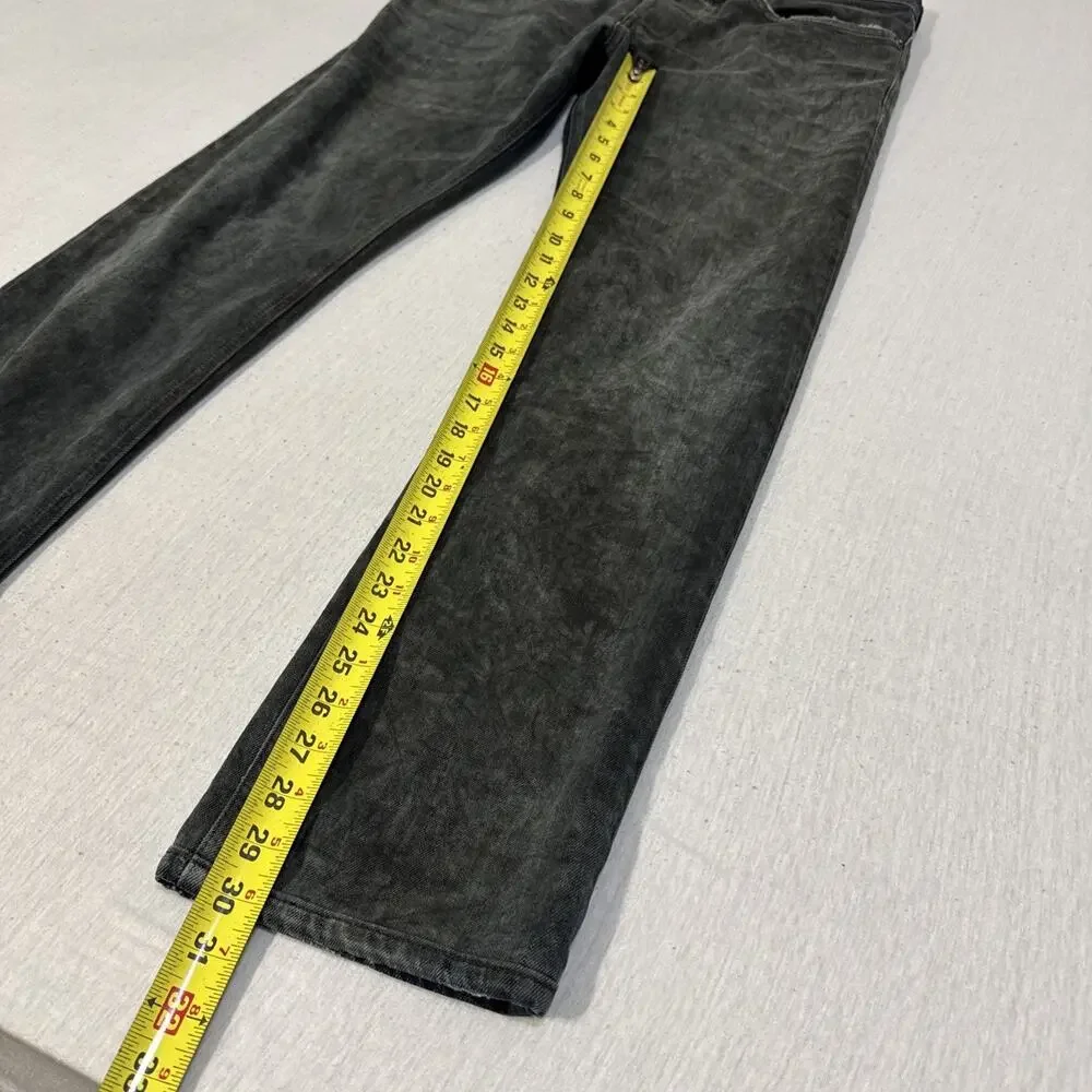 Diesel Black Gold Jeans Size 33 (34x30) Tapered Leg Black Texture EUC